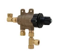 Chicago Faucets 131-CABNF Thermostatic Mixing Valve with Standard 3/8 inch compression inlet and outlet connections