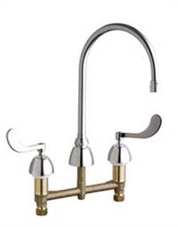 Chicago Faucets - 201-AGN8AE3-317XKABCP - Concealed Hot and Cold Water Sink Faucet