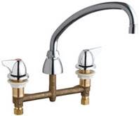 Chicago Faucets 201-AL9E35VP1000AB - CONCEALED KITCHEN SINK FAUCET