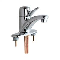 Chicago Faucets - 2200-4E2805ABCP - Marathon™ Single Lever Low Flow, Water Saving Lavatory Faucet with 0.5 GPM (1.9L/min) Vandal Resistant Aerator and Ceramic Disc Operating Cartridge