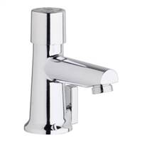 Chicago Faucets 3502-E2805ABCP - Single Hole Mount Hot and Cold Water Metering Mixing Sink Faucet