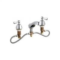 Chicago Faucets 404-HZABCP - Fully Adjustable Widespread Concealed Deck Mount Lavatory Sink Faucet