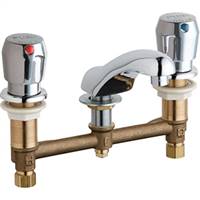 Chicago Faucets - 404-V665ABCP - Widespread Lavatory Faucet