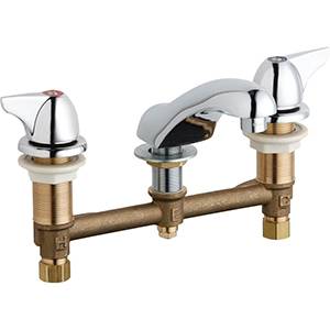 Chicago Faucets - 404-VE2805-1000AB - Widespread Lavatory Faucet