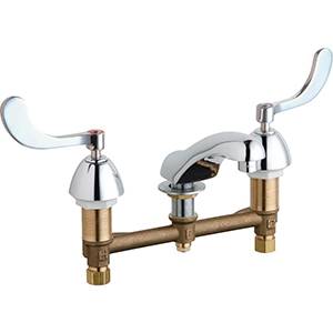 Chicago Faucets - 404-VE2805-317ABCP - Widespread Lavatory Faucet