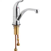 Chicago Faucets 430-ABCP - Single Lever Hot and Cold Water Mixing Sink Faucet