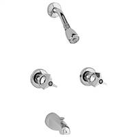Chicago Faucets 449-950CP Two Handle 8 inch Center Tub and Shower Valve Complete
