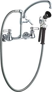 Chicago Faucets 509-GXKCAB WALL MNT POT FILL/PRE-RINSE LF-CHK CTRDG