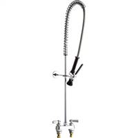 Chicago Faucets 526-919SLABCP - 4-inch Center Deck Mounted Pre-Rinse Unit