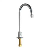 Chicago Faucets - 626-E3VPACP Remote Vandal Proof Rigid/Swing Gooseneck Spout