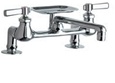 Chicago Faucets - 728-CP - Bridge Style Kitchen Faucet with Soap Dish