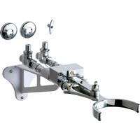Chicago Faucets - 745-VOCP Hot and Cold Water Mixing Knee Actuated Pedal Box