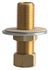 Chicago Faucet - 748-002KJKABRBF Installation Shank for Wall and Deck Mounted Faucets. This brass nipple is 1/2 inch X 2 11/16 inch long and is straight threaded, so you can cut it down to the length you require for installation.