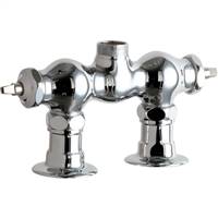 Chicago Faucets - 772-LESHAB - 3-3/8 inch Center Deck Mounted Sink Faucet, No Spout - No Handles