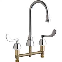 Chicago Faucets - 786-245CP Concealed Hot and Cold Water Sink Faucet