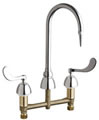 Chicago Faucets - 786-E7CP - Widespread Lavatory Faucet