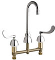 Chicago Faucets 786-GN1AE3ABCP - CONCEALED KITCHEN SINK FAUCET