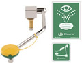 Chicago Faucets 8010-NF - Deck Mounted Swing Down Eye and Face Wash with Push Paddle Handle
