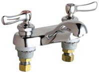 Chicago Faucets - 802-ABCP 4-inch Center Lavatory Faucet with Integral Spout and E12 - 2.2 GPM Pressure Compensating Softflo® Aerator.