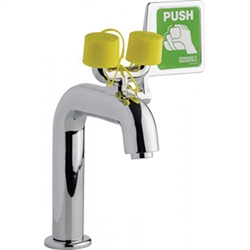 Chicago Faucet 8450-ABCP Deck Mounted Faucet/Eyewash