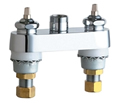 Chicago Faucets 895-LESHXKAB - 4-inch Center Deck Mount Faucet Body, Less Handles and Spout