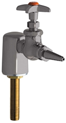 Chicago Faucets 980-WSV937CHAGVSAM - Turret with Single Needle Valve with Chemical Resistant Satin Antimicrobial Finish