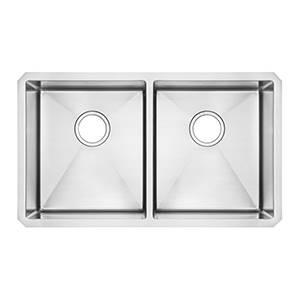 American Standard 18DB.9291800.075 Pekoe 29x18 Double Bowl Kitchen Sink (Stainless Steel)