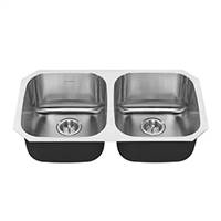 American Standard 18DB.9311800S.075 Portsmouth 32x18 Double Bowl Kitchen Sink (Stainless Steel)