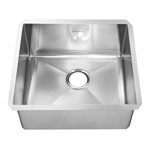 American Standard 18SB.10231800.075 Pekoe 23x18 Single Bowl Undermount Kitchen Sink (Stainless Steel)