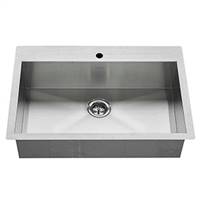 American Standard 18SB.9332211.075 Edgewater 33x22 Single Bowl Kitchen Sink (Stainless Steel)