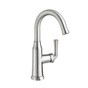 American Standard 4285410.075 Portsmouth 1 Handle High-Arc Pull Down Bar Sink Faucet (Stainless Steel)