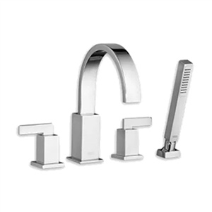 American Standard 7184.901.002 Times Square Deck-Mount Tub Filler w/ Personal Handshower (Chrome)