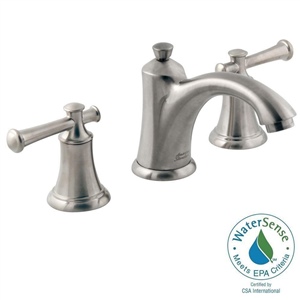 American Standard 7415801.295 Portsmouth 2-Handle 8" Widespread Bathroom Faucet w/ Lever Handles (Brushed Nickel)