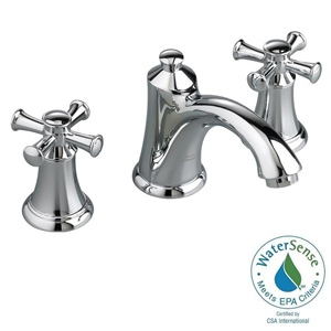 American Standard 7415821.002 Portsmouth 2-Handle 8" Widespread Bathroom Faucet w/ Cross Handles (Chrome)