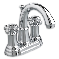 American Standard 7420.221 - Portsmouth 2-Handle 4" Centerset High-Arc Bathroom Faucet with Cross Handles