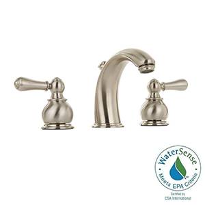 American Standard 7881.732.295 Hampton 2-Handle 8" Widespread High-Arc Bathroom Faucet w/ Metal Handles (Brushed Nickel)