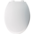 Church 130EC - Elongated, Closed Front with Cover, Easy Clean Plastic Toilet Seat