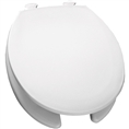 Church 35EC - Round, Open Front with Cover, Easy Clean Plastic Toilet Seat