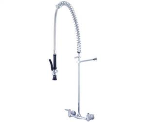CENTRAL BRASS 0047-ULE60 TWO HANDLE WALL MOUNT PRE-RINSE FAUCET