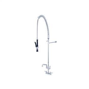 CENTRAL BRASS 80084-LE60-AD0 Two Handle Cast Brass Pre-Rinse Faucet