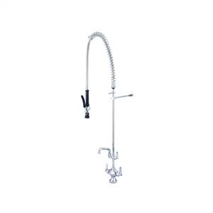 CENTRAL BRASS 80287-LE60-AD0 Two Handle Pre-Rinse Faucet 6" Tube Spout