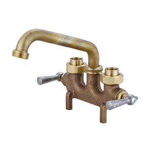 CENTRAL BRASS 80465 Two Handle Laundry Faucet 6" Tube Spout