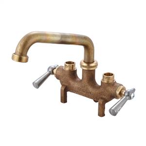 CENTRAL BRASS 80466 Two Handle Laundry Faucet 6" Tube Spout