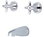 Central Brass 80808-ZC3 - 8-inch Center Two Handle Tub Filler Set with Cross Handles
