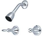 Central Brass 80826-L3 - 8-inch Center Two Handle Shower Set with Lever Handles