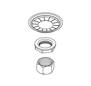 CENTRAL BRASS G-913-A Coupling Nuts & Washers (2 Sets) (Thinner Crowfoot Washer)