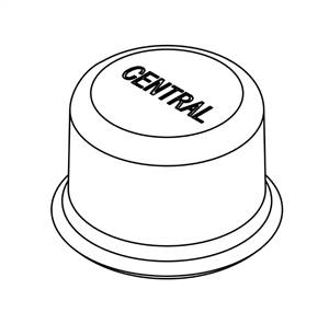 CENTRAL BRASS PF-358-Q Cap Button for Bubbler Head