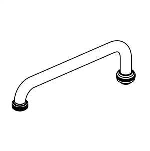 CENTRAL BRASS SU-363-JH 10â€³ Swivel Tube Spout With Hose End