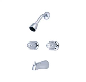 CENTRAL BRASS TCR-2 Two Handle Tub And Shower Replacement Trim Kit