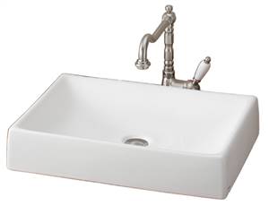 Cheviot 1246-WH QUATTRO Vessel Sink, White Sink